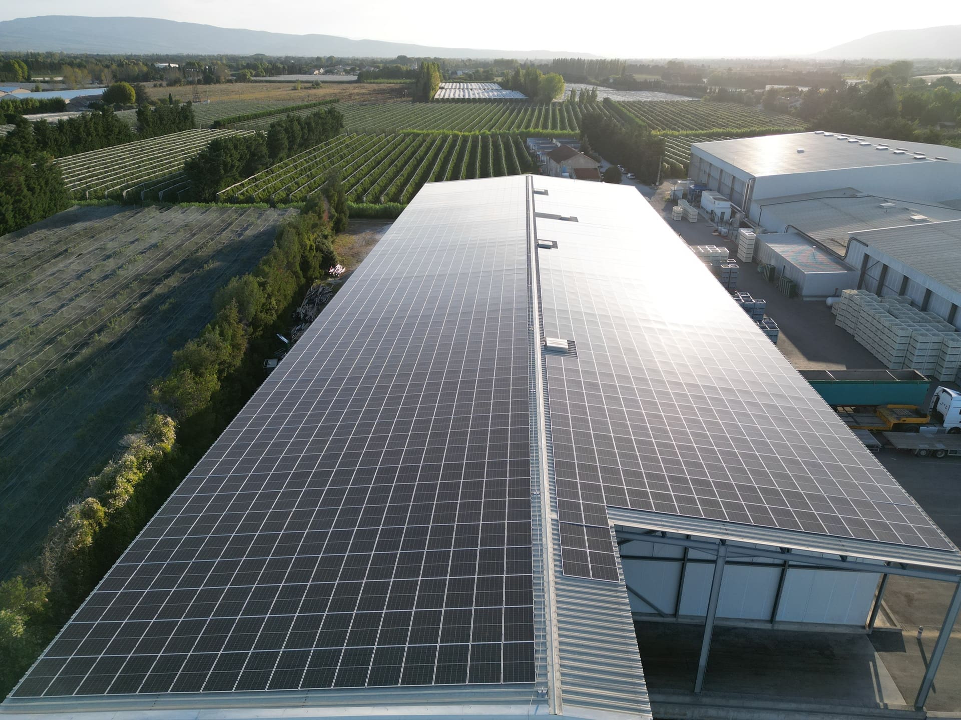 hangar agricole photovoltaïque Cavaillon